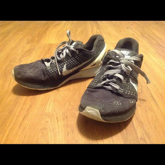 Nike lunarglide 7 black white shoes for men, size 10.5 - Picture 3 of 7